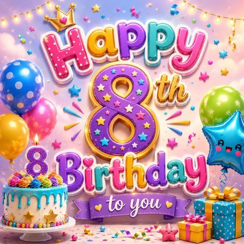 Happy 8th Birthday To You
