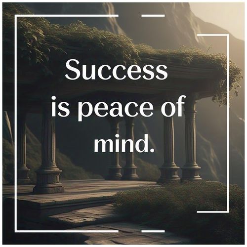 Success is peace