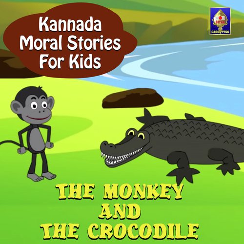 Kannada Moral Stories for Kids - The Monkey And The Crocodile