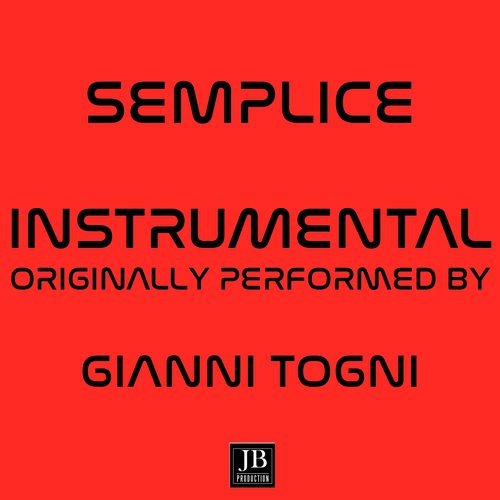 Semplice (Originally Performed By Gianni Togni)_poster_image