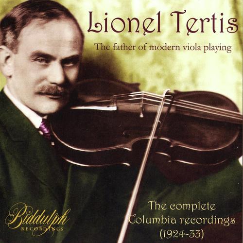 Lionel Tertis -- The Complete Columbia Recordings 1924~1933