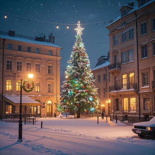 Christmas Lights Intersection