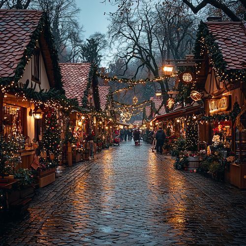 Am Weihnachtstag In Meinem Dorf Spazieren Gehen