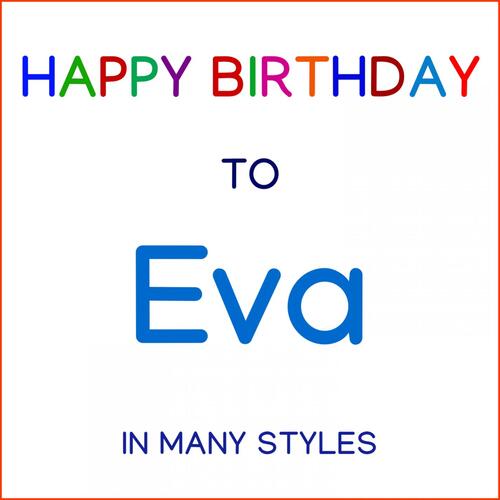 Happy Birthday To Eva - Soul Pop cover art