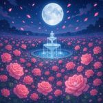 வசந்த காலத்தின் திரைக்குக் கீழே மலர்கிறது