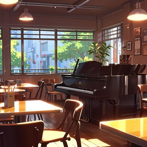 Wandering Through Noon with a Gentle Jazz Piano Reverie