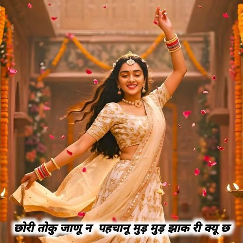 छोरी तोकु जाणू न पहचानू मुड़ मुड़ झाक री क्यू छ