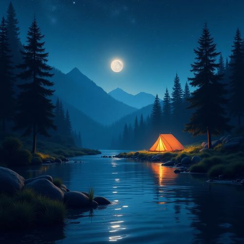 Moonlit Lake Whispers