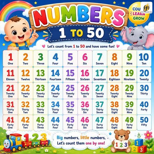 Numbers 1 To 50