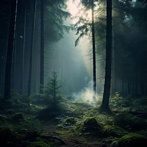 Hard Wind Through the Forest - Calming Sounds_poster_image