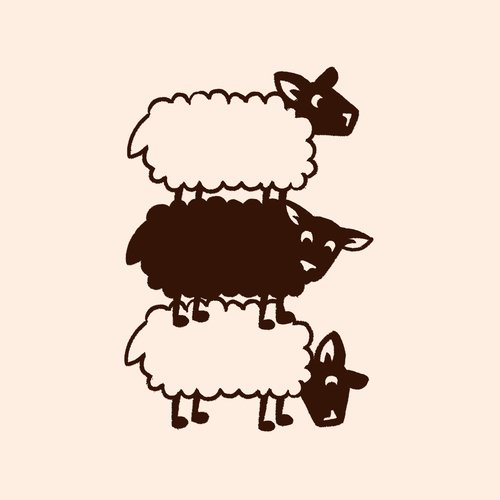 Three Sheep Grazing_poster_image