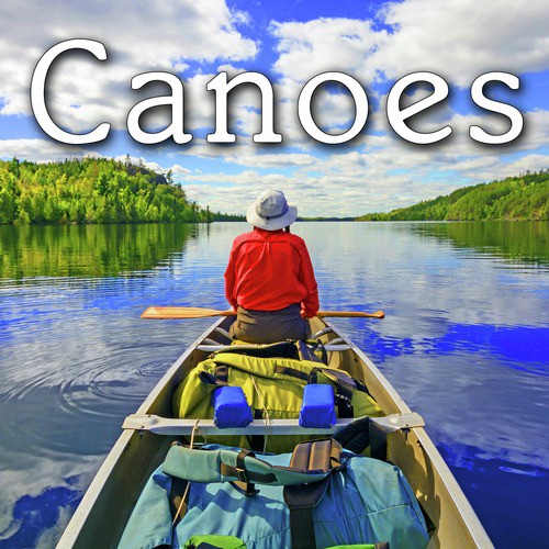 Fibreglass Canoe Launches on Beach or Sandy Shore