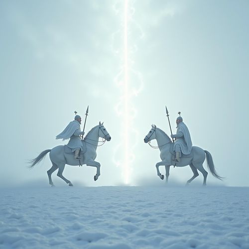 Frozen Battle Under White Light – The Horn