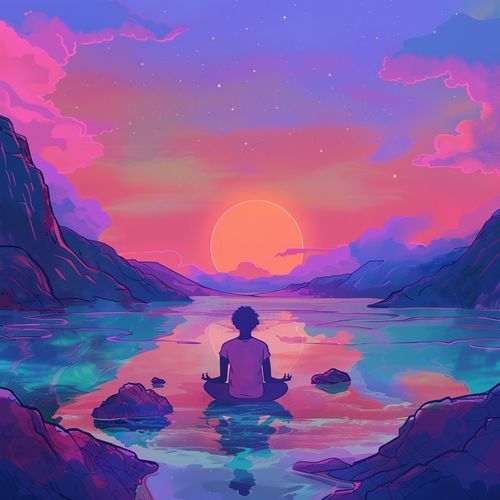 Lofi Meditation Vibes: Calm Reflective Sounds_poster_image