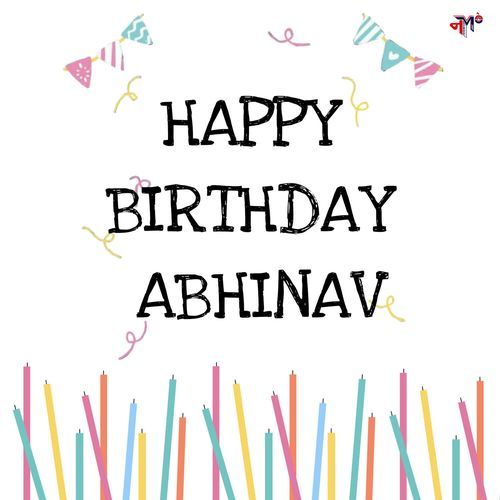 Happy Birthday Abhinav