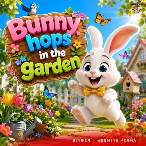 Bunny Hops In The Garden