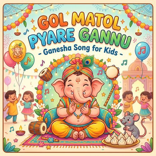 Gol Matol Pyare Gannu - Ganesha Song for Kids