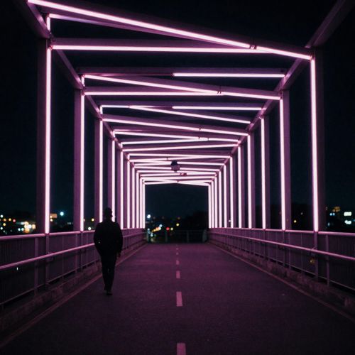 Underneath the neon sky