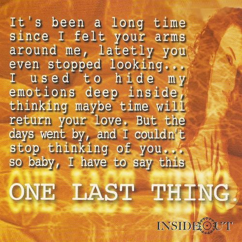 One Last Thing (X-Sided Club Mix) cover art