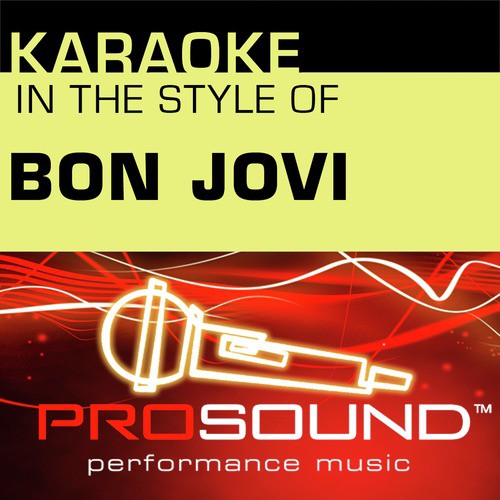 Thank You For Loving Me (Karaoke Instrumental Track)[In the style of Bon Jovi]