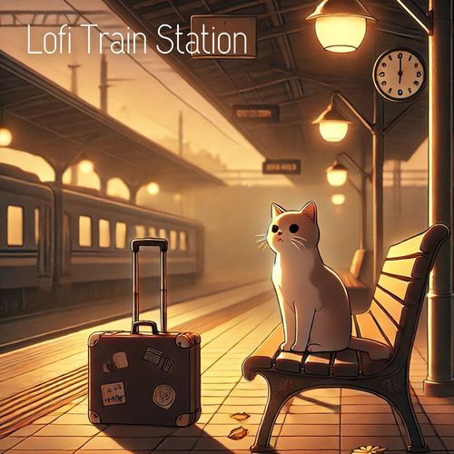 Lofi Train Station: Relaxing Vibes, Stress Relief, Awesome Day_poster_image