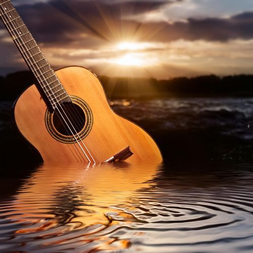 Lakeside Lullabies: Guitar Tunes with Gentle Water_poster_image