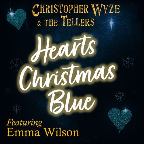 Hearts Christmas Blue