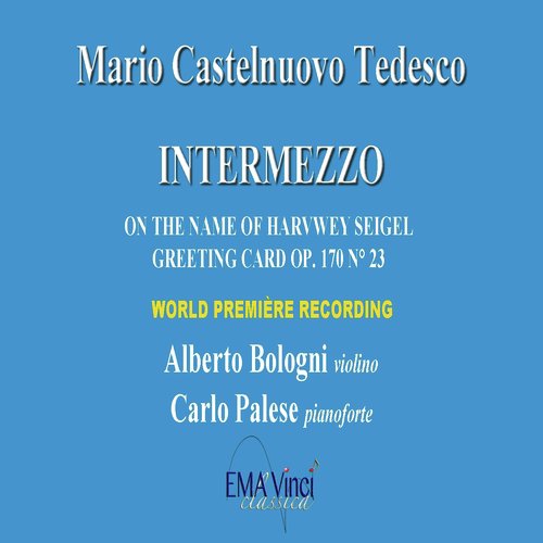 Greeting Cards, Op. 170: No. 23, Intermezzo on the Name of Harvey Siegal, for Violin and Piano cover art