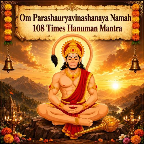 Om Parashauryavinashanaya Namah 108 Times Hanuman Mantra
