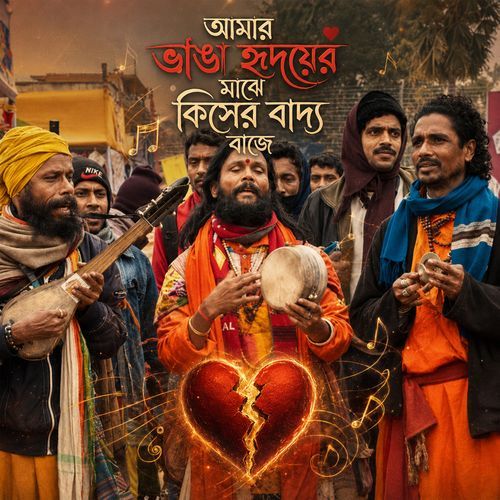 আমার ভাঙা হৃদয়ের মাঝে কিসের বাদ্য বাজে