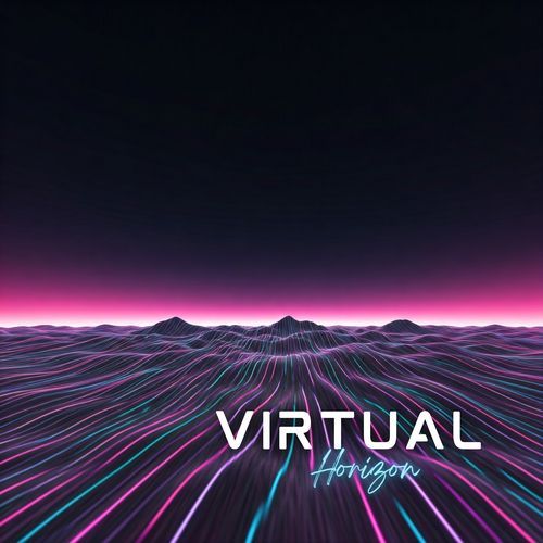 Virtual Horizon: Waves of Electric Light Over a Neon Desert