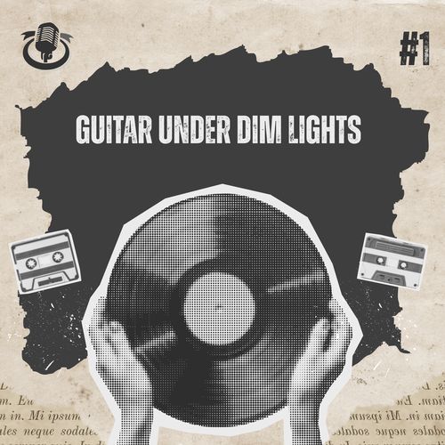 Guitar under dim lights