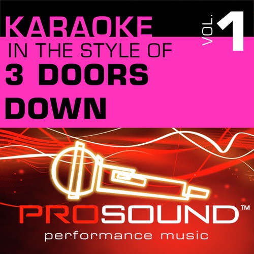 Here Without You Karaoke Instrumental Track In The Style Of 3
