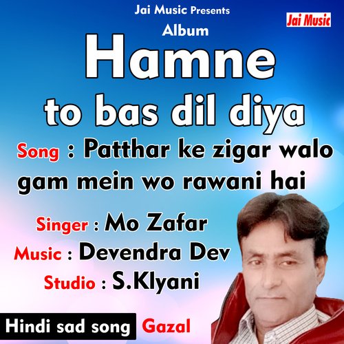 Patthar ke zigar walo gam mein wo rawani hai (Hindi Song)