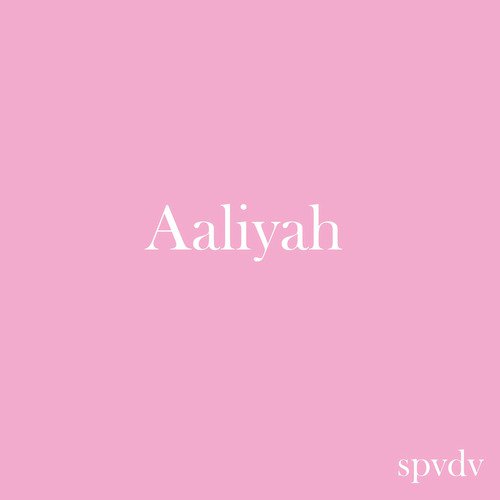AALIYAH cover art
