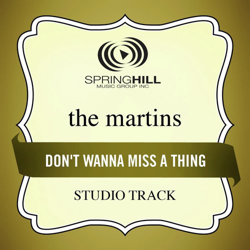 Don't Wanna Miss A Thing (Low Key Performance Track Without Background Vocals)