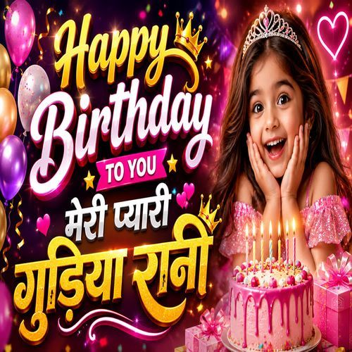 Happy Birthday To You Meri Pyaari Gudiya Rani Female Voice