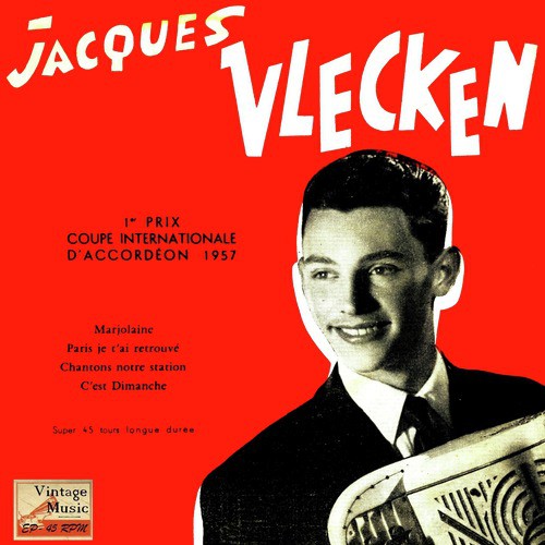 Vintage French Song Nº 56 - EPs Collectors &quot;Couple International Accordion&quot; &quot;Paris Je T&#039;ai Retrouvé&quot;