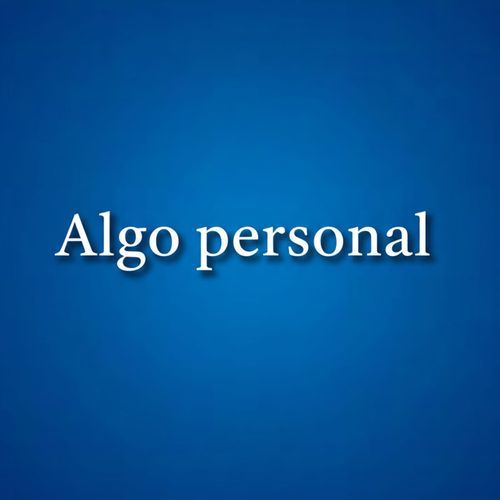 Algo personal cover art