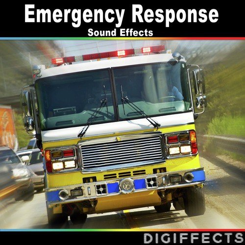 Small Fire Truck Hose Spraying High Pressure Water