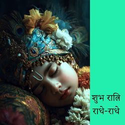 शुभ रात्रि राधे-राधे