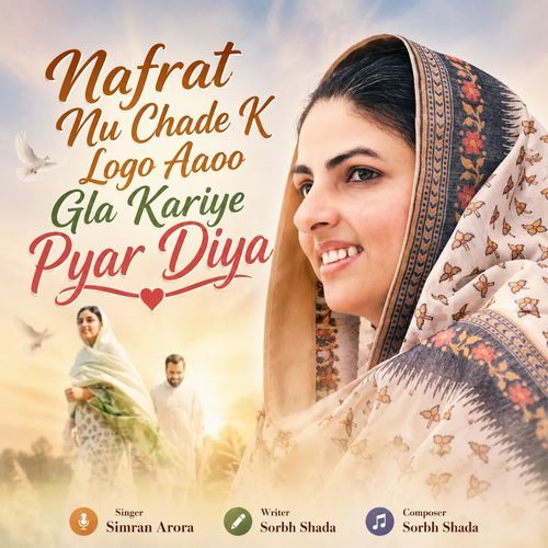 Nafrat Nu Chade K Logo Aaoo Gla Kariye Pyar Diya