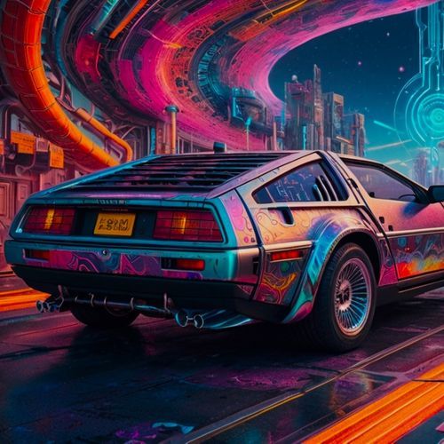 DeLorean cover art