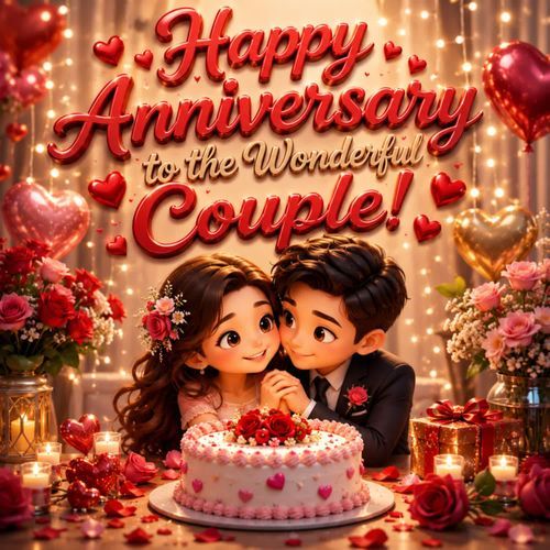 Happy Anniversary to the Wonderful Couple!