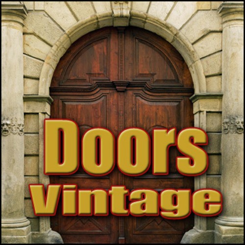 Wood, Door, Antique - Solid Antique Wood Door: Open Antique Doors, Castle, Drawbridge & Stone Doors, Wood Doors & Gates