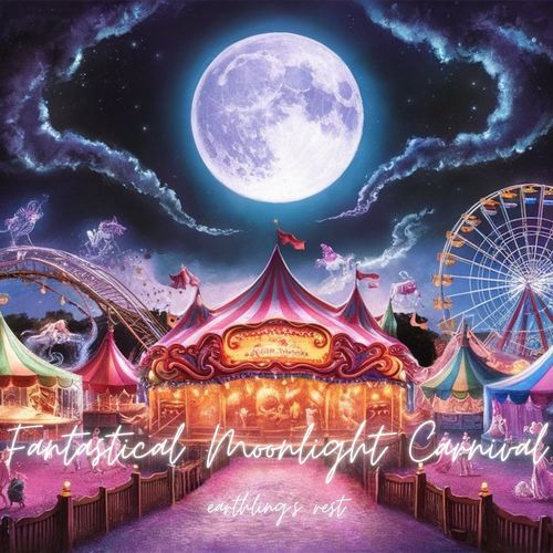 Fantastical moonlight carnival cover art