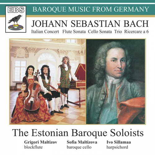 Bach Trio for Flute, Harpsichord and Bc Adagio BWV 1037 cover art