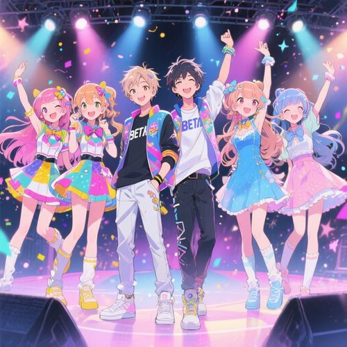 Welcome anime idol group love destiny, group blue, future