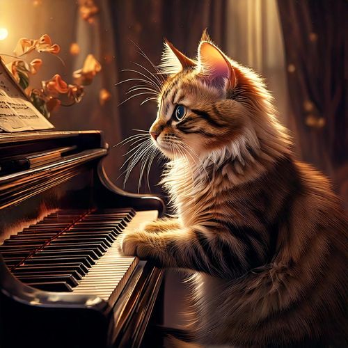 Graceful Cats: Piano Music for Relaxation