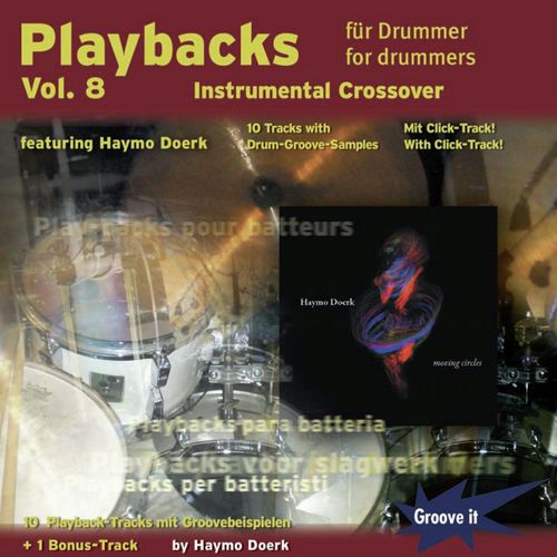 Playbacks for drummers Vol.8 - Instrumental Crossover